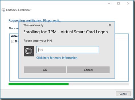 You are always prompted for the virtual smart card PIN when you 